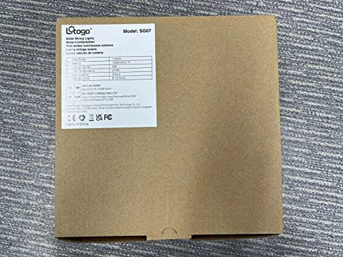 Solar Festoon Lights: Shatterproof LED Bulbs, Waterproof - Warm White