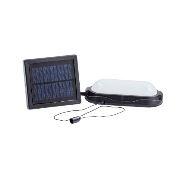 garden mile Solar 50L Shed Light Super Bright White LED Light for Shed, Garage, Fence, Wall Outdoor Indoor Solar Powered Waterproof Lights for Patio, Hut, Path Lighting Shed Lights with Pull Cord