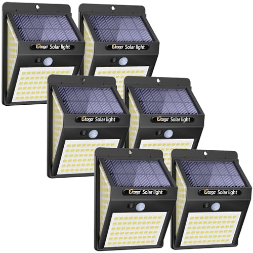 140 LED Solar Motion Lights - 6 Pack