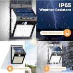 6-Pack Solar Motion Sensor Lights for Outdoors