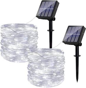 Ligarko 46Ft Solar Fairy String Lights – 2 Pack