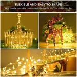 Augone 100 LED Solar Fairy String Lights - 2 Pack