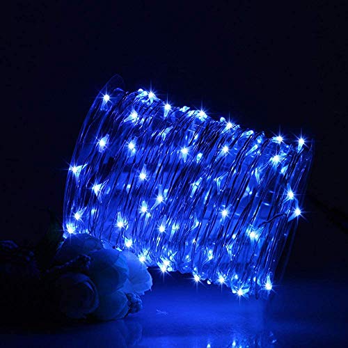 Blue Solar Fairy Lights for Outdoor Gardens