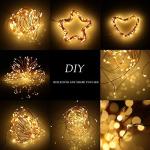 Augone 100 LED Solar Fairy String Lights - 2 Pack