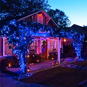 Blue Solar Fairy Lights for Outdoor Gardens