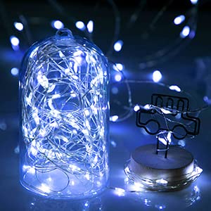 Blue Solar Fairy Lights for Outdoor Gardens