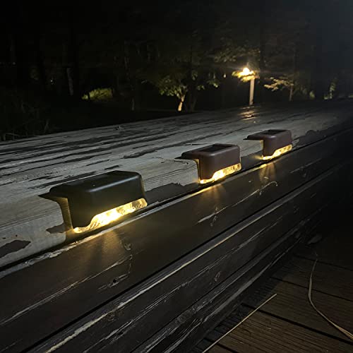 16 Pack Solar Deck LED Lights - Warm White