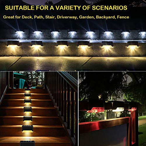 16 Pack Solar Deck LED Lights - Warm White
