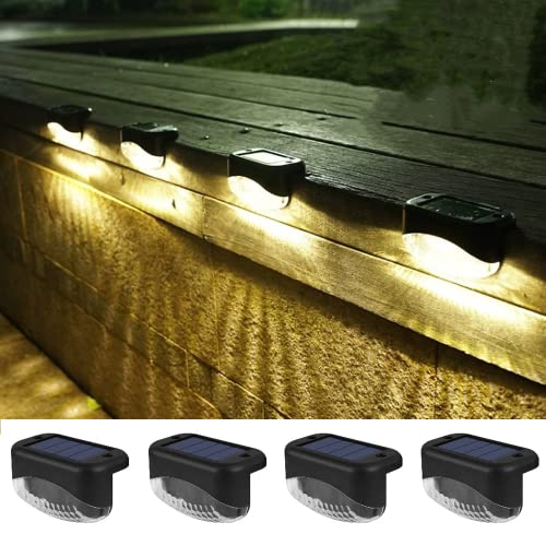 Solar Step Lights for Outdoor Deck - 4 Pack