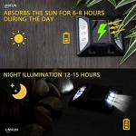 KMASHI Waterproof Solar LED Garden Path Lights, 4 Pack