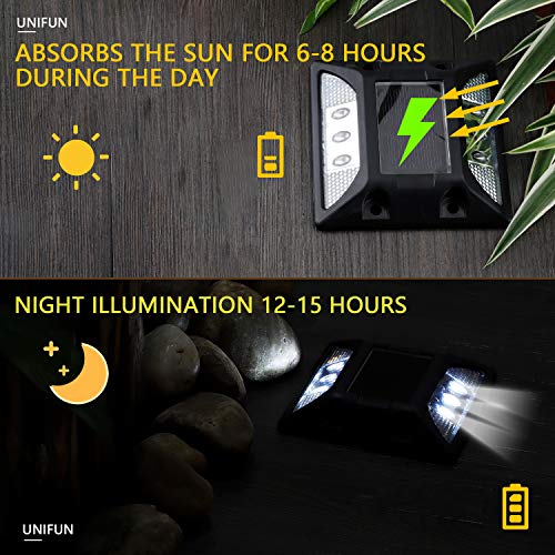 Waterproof Solar Deck Lights for Outdoor Pathway - 4 Pack