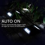 KMASHI Waterproof Solar LED Garden Path Lights, 4 Pack