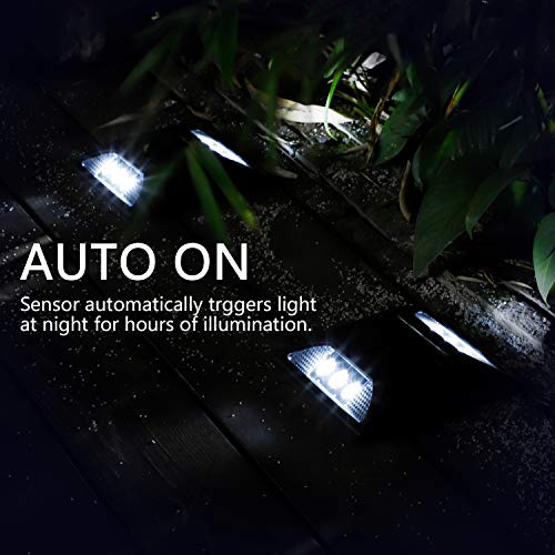 Waterproof Solar Deck Lights for Outdoor Pathway - 4 Pack