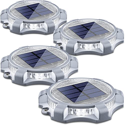 Solar Deck Lights with 2 Modes and 12 LEDs