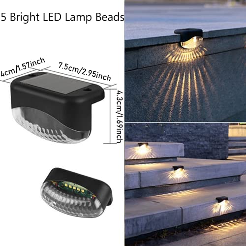 Solar Step Lights for Outdoor Deck - 4 Pack