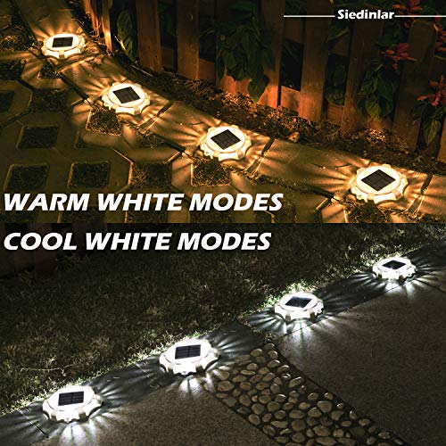 Solar Deck Lights with 2 Modes and 12 LEDs