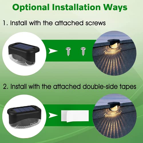 Solar Step Lights for Outdoor Deck - 4 Pack