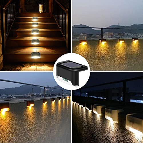 4-Pack Solar Step Lights - Waterproof and Bright
