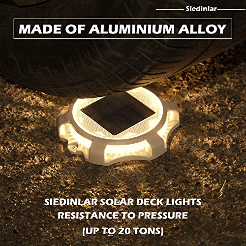 Solar Deck Lights with 2 Modes and 12 LEDs