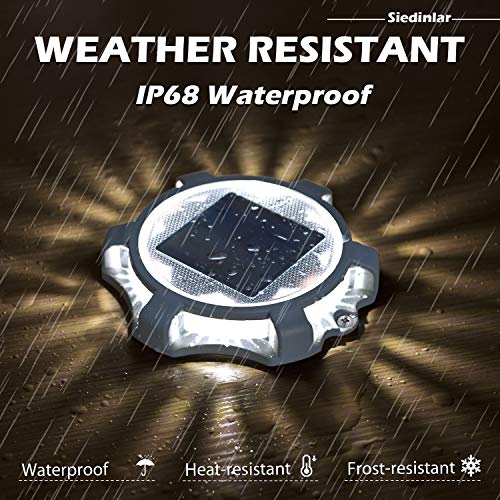 Solar Deck Lights with 2 Modes and 12 LEDs