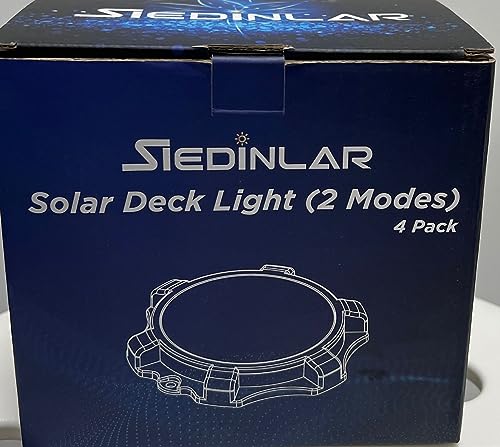 Solar Deck Lights with 2 Modes and 12 LEDs