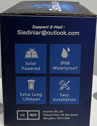 Solar Deck Lights with 2 Modes and 12 LEDs