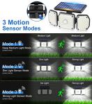 Solar Motion Sensor Security Lights for Outdoors