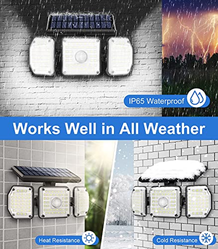 Outdoor Solar Motion Sensor Floodlights - 2 Pack