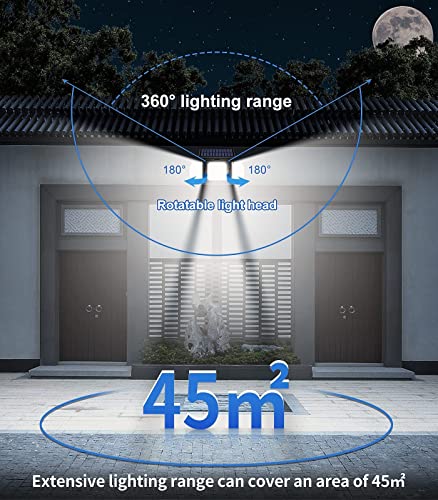 Outdoor Solar Motion Sensor Floodlights - 2 Pack