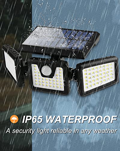 Adjustable Solar Security Lights for Outdoor Use