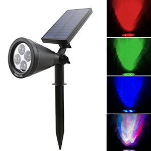 Color Changing Solar Garden Spotlight - Waterproof