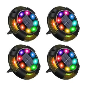12 LED Solar Garden Lights – Color Changing Set