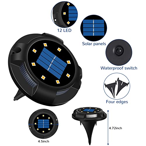 Color-Changing Solar Garden Spotlights - 4 Pack