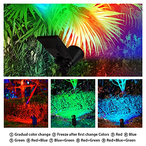Multicolor Solar Spotlight: 2 Pack