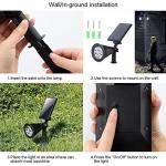 Color Changing Solar Garden Spotlight - Waterproof