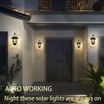Hanging Solar Lanterns for Garden and Porch 2 Pack