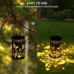 Lightess Waterproof Solar Butterfly Garden Lantern