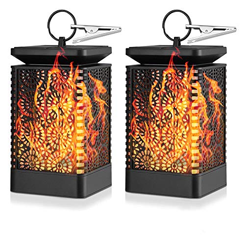 Crystals® Outdoor Solar Flame Lanterns - 2 Pack