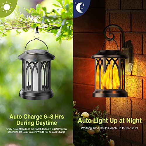 Realistic Flame Solar Lanterns for Garden Décor