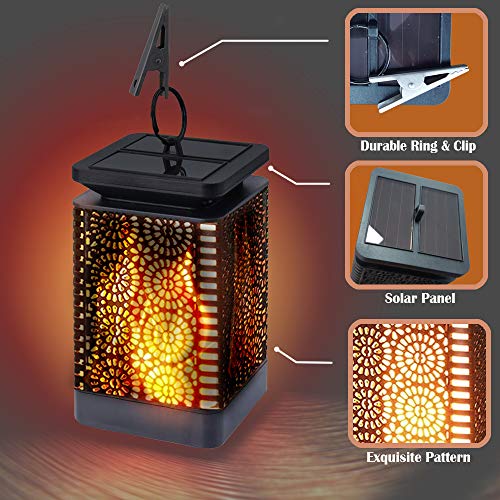 Crystals® Outdoor Solar Flame Lanterns - 2 Pack