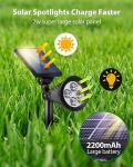 FALOVE 2-in-1 Solar Landscape Spotlights (4 Pack)