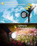 FALOVE 2-in-1 Solar Landscape Spotlights (4 Pack)