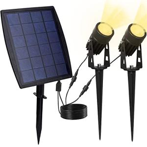 2 Pack Solar Spot Lights with Adjustable Angle
