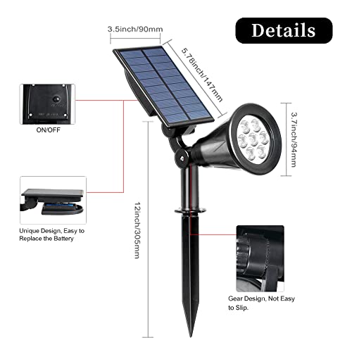 Bright Solar Spotlight: Outdoor Security Lighting