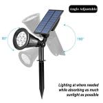 Adjustable Solar LED Garden Lights – 2-in-1 Design