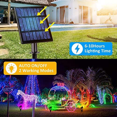 RGB Solar Spotlight Set for Outdoor Ambiance