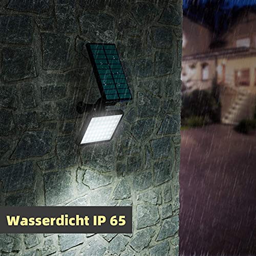 OUSFOT Waterproof LED Solar Spotlights with 5 Lighting Modes, Ground Spike for Garden, Outdoor 48