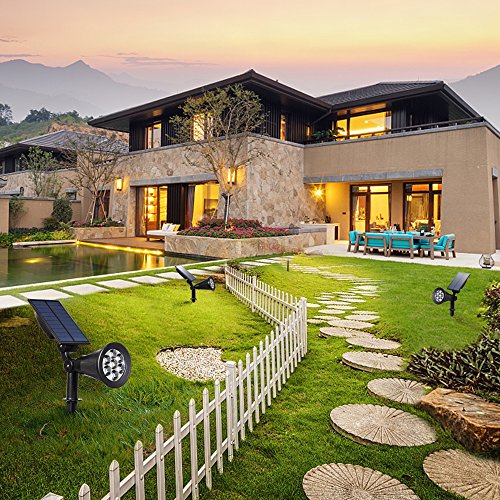 Bright Solar Spotlight: Outdoor Security Lighting