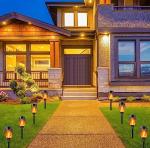 4 Pack Solar Flame Lights for Garden Decoration