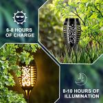12 Pack Solar Flickering Flame Garden Lights